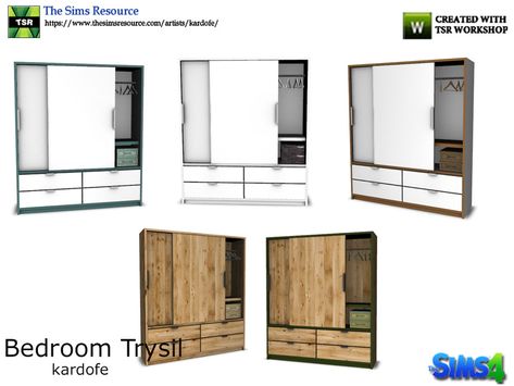 Ikea Trysil, Sims 4 Challenges, Ikea Wardrobe, Dining Room Sideboard, Wardrobe Room, Room Book, Luxury Shower, Sims 4 Cc Furniture, Sims 4 Mods Clothes