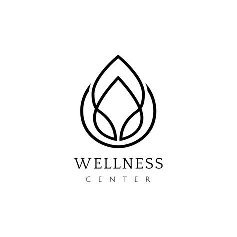 Wellness center design logo vector Free Vector Well Being Logo, Wellness Logo Design, Wellness Center Design, Grafik Art, Spa Logo Design, Lotus Logo, Candle Logo, Spa Logo, Inspiration Logo Design