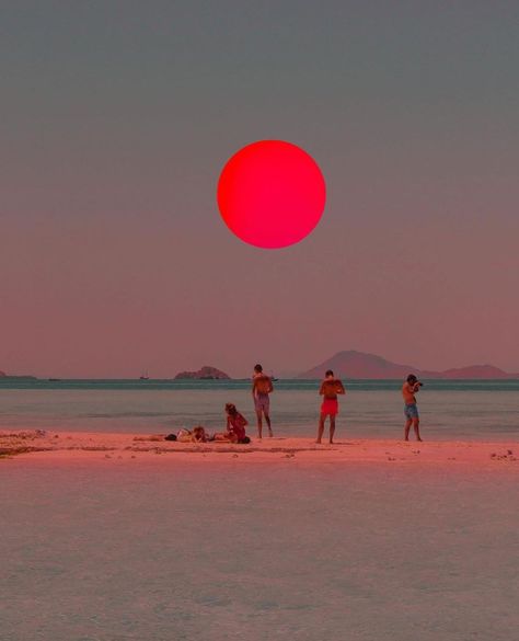 Guy Hepner Editions on Instagram: “Revisiting iconic work from @diztantdreamer #guyhepner #guyhepnereditions” Blood Moon, Beach Aesthetic, Moon, Red, On Instagram, Instagram, Art