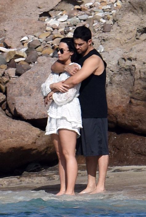 Demi Lovato and Wilmer Valderrama out in St Barth - December 16th Demi Wilmer, Demi Lovato And Wilmer Valderrama, Demi Lovato Wilmer Valderrama, Wilmer Valderrama, Caribbean Luxury, Camp Rock, Chest Tattoos For Women, Eyebrows On Fleek, St Barts