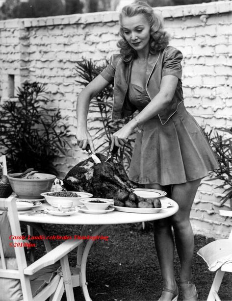 Carole Landis celebrates Thanksgiving ©2010bjm Carole Landis, 8x10 Photo, Happy Thanksgiving, Old Hollywood, American Actress, The Twenties, Thanksgiving, Hollywood, Actresses