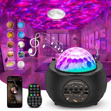 IBELL Projetor de estrelas, projetor de luz, estrelas, galáxia, projetor planetas, estrelas, teto adultos, luz noturna infantil com 15 cores, Bluetooth, temporizador para decoração, presente Starlight Projector, Projector Galaxy, Galaxy Lamp, 2024 Bedroom, Star Projector Light, Led Party Lights, Starry Night Light, Teenage Girl Room, Blue Slime