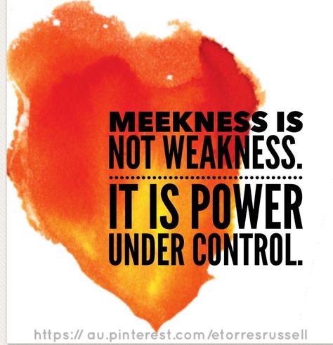 Meekness Is Not Weakness, Meek Quotes, 7 Virtues, The Fruit Of The Spirit, Poster Quotes, Watercolor Poster, Quotes About Photography, Fruit Of The Spirit, Self Control