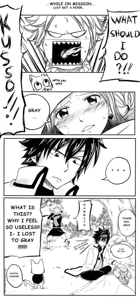 Fairy Tail : comic strip by cyoko Natsu E Lucy, Fairy Tail Funny, Fairy Tail Comics, Fairy Tail Images, Fairy Tail Pictures, Fariy Tail, Fairy Tail Love, Fairy Tail Nalu, Fairy Tail Guild