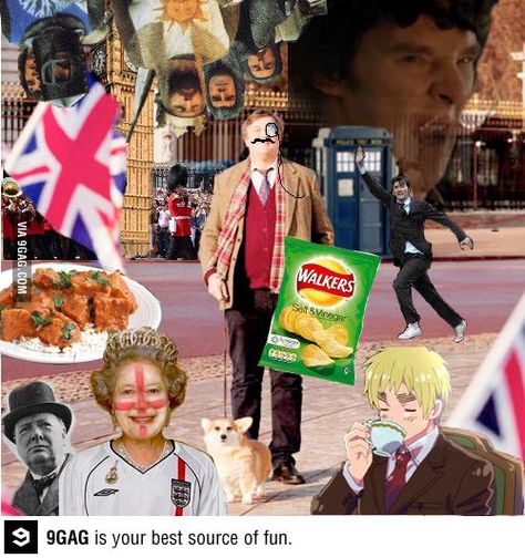 What happens if you google “the most British picture ever” There is way too much awesome. Arthur Kirkland, British Memes, British Things, British Humor, Ace Attorney, British Flag, Monty Python, Winston Churchill, Superwholock