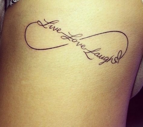 live love and laugh tattoos | Live.Love.Laugh | Tattoos Laugh Tattoo, Love Wrist Tattoo, Sister Tattoo, Tattoos With Kids Names, Mommy Tattoos, Foot Tattoos For Women, Infinity Tattoos, Geniale Tattoos, Live Love Laugh