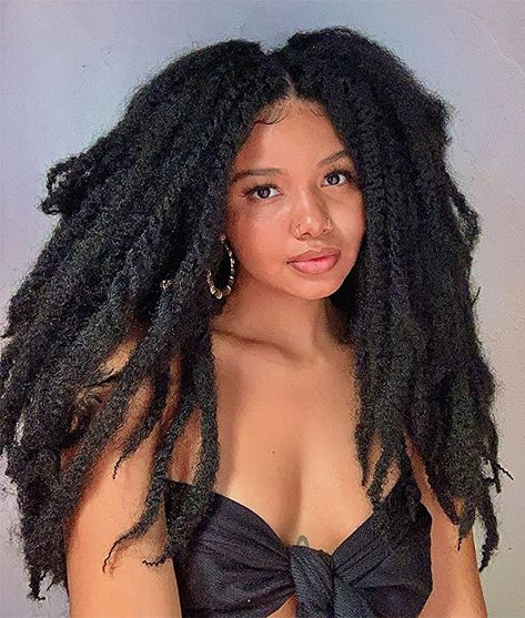 Marley Hair Crochet Hairstyles, Crochet With Bangs, Crochet Curl, Marley Hair Crochet, Marley Crochet Braids, Curly Hair Crochet, Crochet Marley Hair, Crochet Afro, Afrocentric Hair