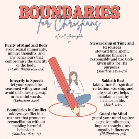 THE FOUNDATIONAL PRINCIPLES OF CHRISTIANITY - For All Is Through Him Scriptures About Boundaries, Boundaries Scripture, Being A Better Christian, Godly Boundaries, Apologetics Christian, Biblical Boundaries, Have Faith In God, Christian Women's Ministry, Christian Advice