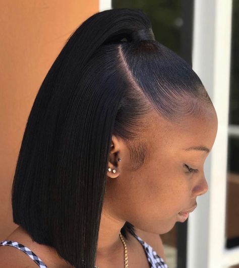 Latest Hair Braids, High Ponytail Hairstyles, Natural Hair Bun Styles, Sleek Ponytail Hairstyles, Classy Hairstyles, Black Ponytail Hairstyles, Quick Natural Hair Styles, Braids Hairstyles Pictures, Hair Twist Styles