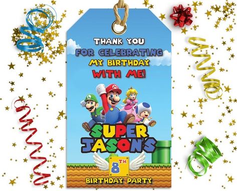 Mario Birthday Decorations, Super Mario Party Ideas, Super Mario Invitation, Super Mario Bros Party, Mario Bros Party, Super Mario Birthday Party, Mario Birthday Party, Hama Beads Minecraft, Kid Parties