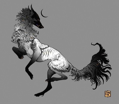 Decomposing Animal, Mythical Wolf, Dog Design Art, Animal Illustration Art, Moody Art, Creepy Tattoos, Wolf Drawing, Canine Art, Fox Art