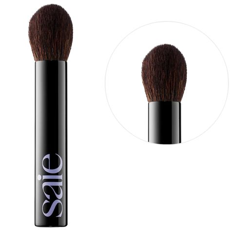 The Fluffy Setting Powder Brush - Saie | Sephora Setting Powder Brush, Beauty Brushes, Chanel Makeup, Clean Makeup, Beauty Awards, Loose Powder, Girly Jewelry, Setting Powder, Makeup Skin Care