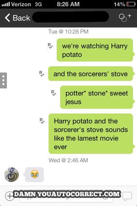 Funny Autocorrect Fails, Auto Correct Texts, Harry Potter Quotes Funny, Epic Texts, Autocorrect Fails, Funny Text Fails, Text Fails, Text Jokes, Funny Messages