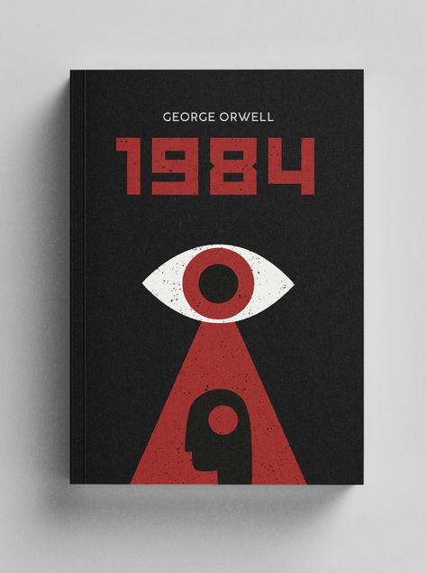 Book Covers Minimalist, Minimalist Book Cover Design, Graphic Design Book Cover, Minimalist Book Cover, Creative Book Cover Designs, Book Cover Art Design, 1984 Book, Posters Conception Graphique, Cover Design Inspiration