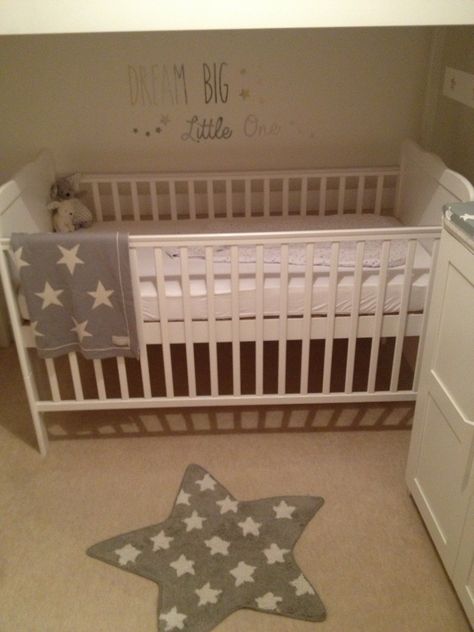 2023 Nursery, Star Nursery, White Star, Cribs, Grey And White, Nursery, Grey, White, Home Decor