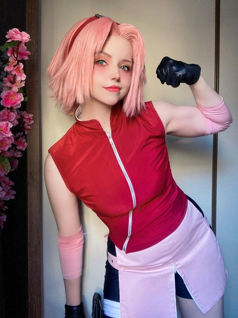 Sakura Costume, Mira Uchiha, Boruto Cosplay, Cosplay Group, Sakura Haruno Cosplay, Sakura Cosplay, Cosplay Art, Cosplay Naruto, Spectacular Spider Man