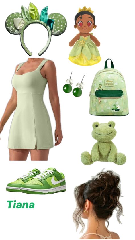 Disney Outfits Disneybound, Disney Family Outfits, Disney Park Outfit, Disney Character Outfits, Disney Trip Outfits, Tiana Disney, Disney Outfits Women, Disney Essentials, Disney Princess Tiana