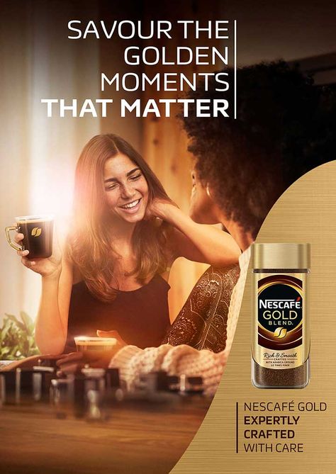 Nescafé Gold - Grid24 Creative & Marketing Services Nescafe Ads, Coffee Social Media, Nescafe Gold Blend, Nescafe Gold, Web Design Marketing, Food Branding, Media Photography, Creative Coffee, Creative Marketing