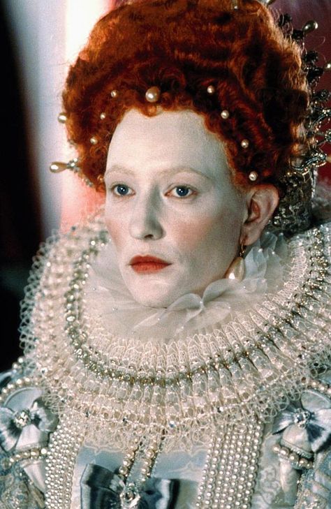 Queen Elizabeth: The truth behind royal’s white ‘clown face’ makeup | news.com.au — Australia’s leading news site Elizabethan Hair, Elizabeth 1998, Elizabethan Fashion, Elizabethan Era, Lizzie Hearts, Mary Queen Of Scots, Stage Makeup, Anne Boleyn, Elizabeth I