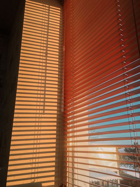 Window Blinds Shadow, Blinds Shadow, Curtain Shades, Bay Window Blinds, Aesthetic Golden Hour, Window Shadow, Sun Blinds, Parlor Room, Room Blinds