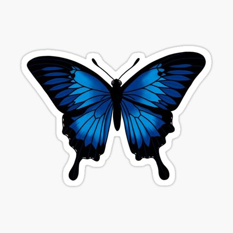 Millions of unique designs by independent artists. Find your thing. Blue Butterfly Sticker, Stickers Butterfly, Senior Jackets, Sticker Making, Kindle Stickers, Butterfly Stickers, Butterfly Printable, Computer Sticker, Butterfly Photos