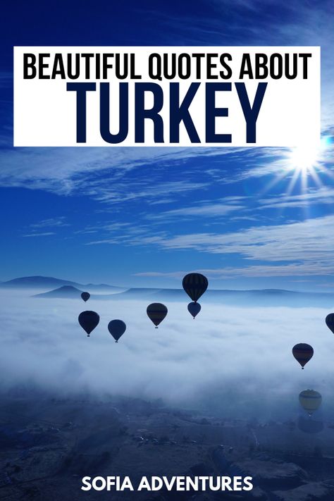 Looking for beautiful quotes about Turkey or Turkey Instagram captions for your trip? Here are our favorite Turkey travel quotes, plus quotes by Turks and quotes by Turkish authors. Inspirational Thanksgiving Quotes, Turkey Quotes, Cruise Quotes, Gorgeous Quotes, Balkans Travel, Romantic Travel Quotes, Travel Captions, Caption For Yourself, Travel Quotes Inspirational