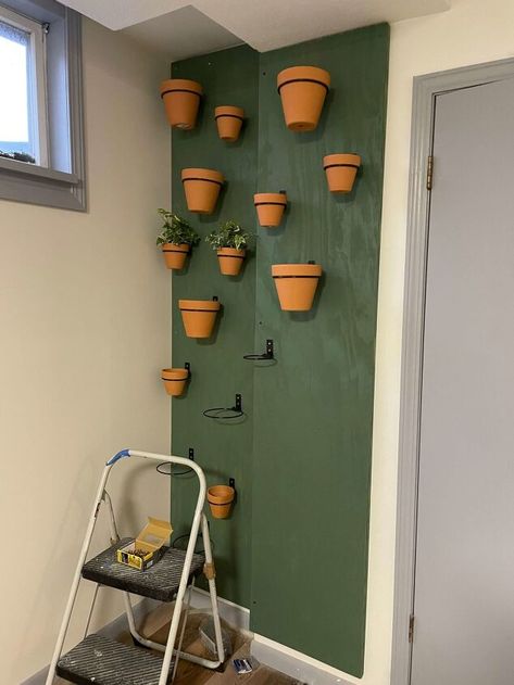 DIY Indoor Living Plant Wall - A Life Unfolding | Hometalk Living Plant Wall, Diy Planters Indoor, Plant Holders Indoor, Diy Wall Planter, Wall Plant Holder, Pots Plants, Inch Plant, Indoor Plant Wall, Wall Planters Indoor