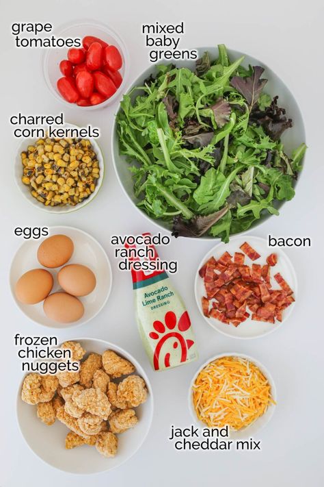 Chickfila Salad Copycat, Chick Fil A Cobb Salad Recipe, Chick Fil A Salad Recipe, Fast Food Salads, Healthy 2024, Cobb Salad Ingredients, Classic Cobb Salad, Copycat Chick Fil A, Cobb Salad Recipe