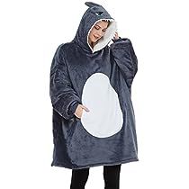 Shark Hoodie, Wearable Blanket, Halloween Cosplay, Cosplay Costume, One Size Fits All, Warm And Cozy, Elastic, Halloween