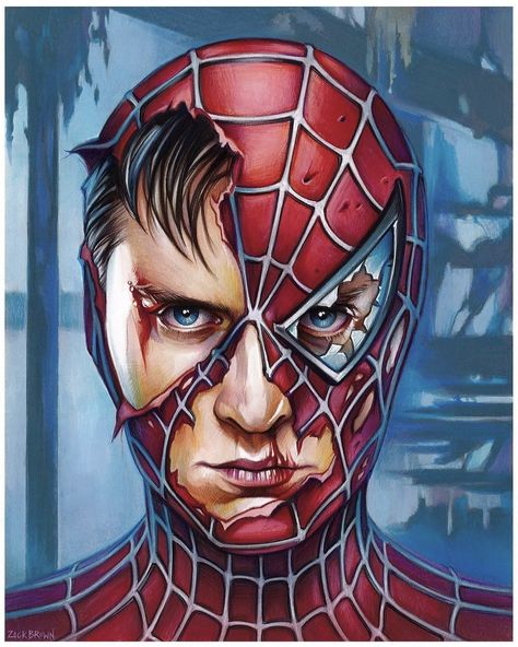 Spider Man Realistic Art, Spiderman Pencil Drawing, Tobey Spiderman, Naruto Drawings Easy, Werewolf Drawing, Marvel Phone Wallpaper, Spiderman Tattoo, Spiderman Poster, Marvel Art Drawings