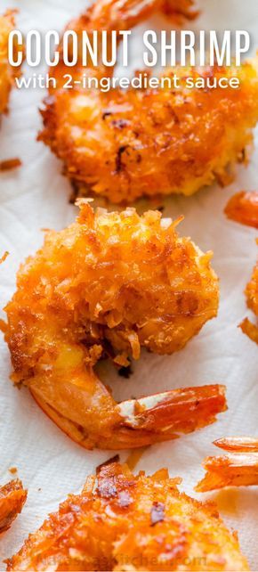 How to make Coconut Shrimp that are crisp outside and juicy inside. The 2-ingredient sauce is so good!! #howtomakecoconutshrimp #recipe #appetizers #coconutshrimp #shrimprecipes #coconutshrimprecipe #coconutshrimpsauce #coconutshrimpdippingsauce #shrimp #appetizer #natashaskitchen Coconut Shrimp Dipping Sauce, Coconut Shrimp Sauce, Coconut Shrimp Recipe, Shrimp Appetizer, Recipe Appetizers, Coconut Shrimp Recipes, Seafood Meals, Resep Seafood, Shrimp Recipes For Dinner