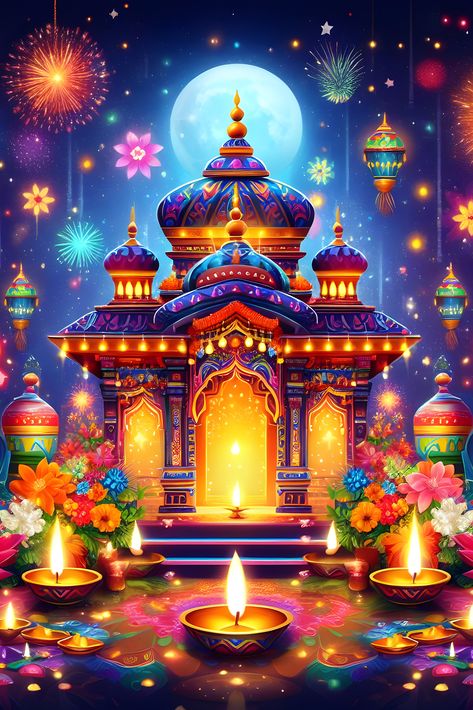 Diwali, the Festival of Lights: Explore the magic and joy of this Indian festival through colorful images and inspiration! #Diwali_Festival #DiwaliWallpaper #Diwali_Background #FestivalOfLights #Diwali_Celebration #Indian_Traditions #DiwaliDecor #DiwaliInspiration #DiwaliLights #Holiday #DiwaliRangoli #DiwaliPoster Dipak Diwali, Diwali Inspiration, Jay Ganesh, Nav Varsh, Indian Festival Of Lights, Happy Deepavali, Diwali 2024, Happy Diwali Photos, Diwali Background