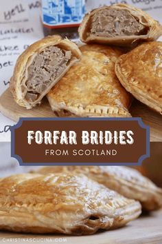 Forfar Bridie Recipe, Bridies Recipe, Scotland Food, Scottish Dishes, Pasties Recipes, Welsh Recipes, British Cooking, Cornish Pasties, Hand Pie Recipes