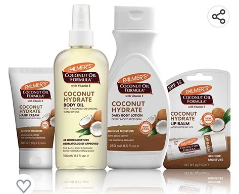 Link in picture Coconut Body Care, Body Care Set, Coconut Oil Body, Body Butters Recipe, Vitamin F, Raw Coconut, Extra Virgin Coconut Oil, Lip Hydration, Hand Lotion