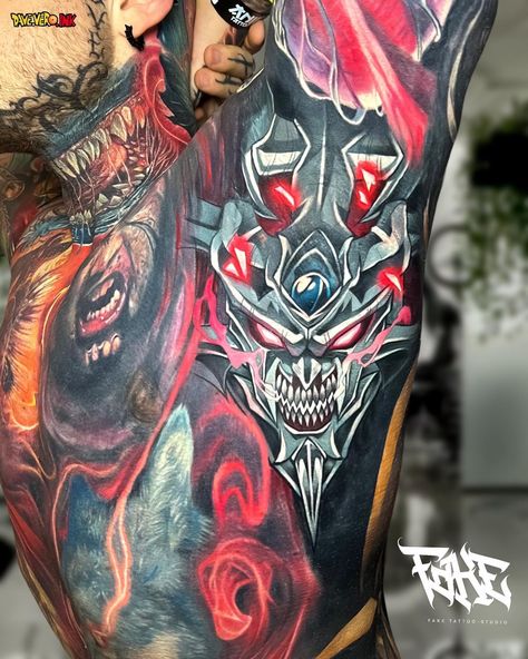 Obelisk The Tormentor Tattoo, Obelisk Tattoo, Yu Gi Oh Tattoo, Yugioh Tattoo, Destroy All Monsters, Obelisk The Tormentor, Marvel Tattoos, Tattoo Artwork, R Tattoo