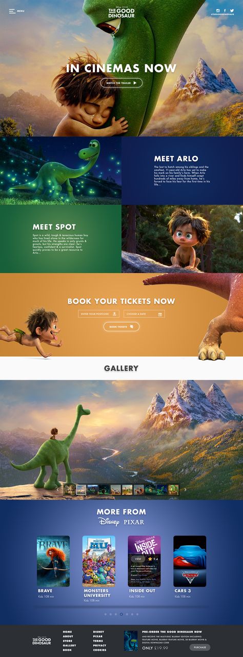 Showcase and discover creative work on the world's leading online platform for creative industries. Joe Taylor, Spot Books, Good Dinosaur, Disney Website, Best Films, Desain Ui, Movie Website, Lens Logo, Lp Design