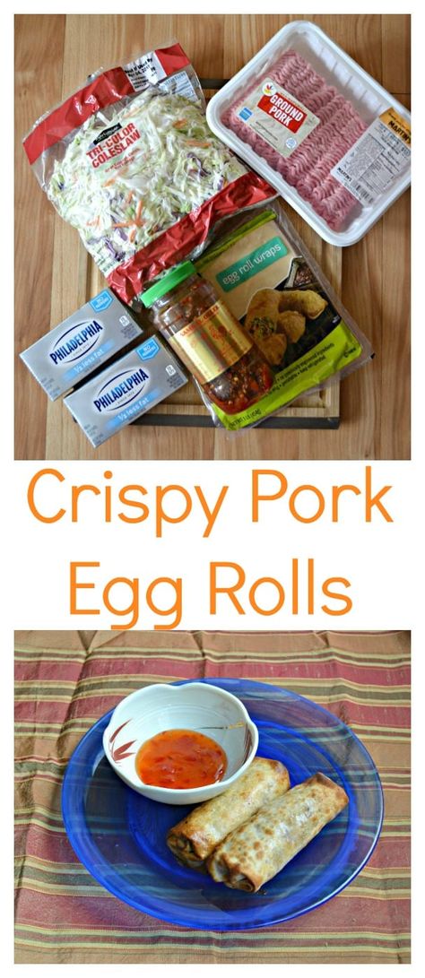 Everything you need to make Crispy Pork Egg Rolls Pork Belly Egg Rolls, Egg Rolls Recipe Pork, Pull Pork Egg Rolls, Pork Egg Roll Filling Recipes, Authentic Pork Egg Rolls, Pork Egg Roll Recipes, Chinese Egg Rolls, Egg Roll Filling, Pork Egg Rolls