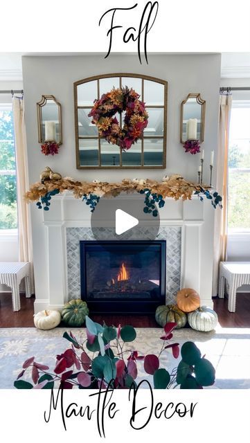 Marissa Lynn Fidler on Instagram: "✨ FALL MANTLE MUST HAVES! ✨ I switched up my color scheme this year and I love how it turned out! What do y’all think about the deep wine color mixed in with more neutrals and gold tones? 🍂 

SAVE this post (by clicking the small flag on the bottom right) for future decor inspo!! 👏🏻

See below for my fall mantle must haves ⬇️

🍂 Candles + Fairy Lights to provide warmth and a cozy ambiance

🍂 Fall florals, stems, wreath, and or garland (I mixed different stems and leaves within the garland and wove some into my sconces!)

🍂 PUMPKINS and decorative accents (I used vintage books and antique pheasant figurines)

Y’all can shop everything by clicking the link in my profile or by following fidlinaroundhome in the LTK shopping app 🛍

#ltkhome #fallmantle Future Decor, Deep Wine Color, Fall Mantle, Fall Florals, Small Flags, Cozy Ambiance, My Color, Wine Color, Decorative Accents