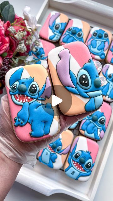 55K views · 1.3K likes | Denise A. Lozada on Instagram‎: "Ohana means family. ❤️ See WEBSITE link in bio to place your ORDER/INQUIRY. No DM please. Order 2-4 weeks in advance to secure a spot.  https://www.cookieprojectqa.com/  #decoratedsugarcookies  #dohaqatar #doha ‎#كوكيز_قطر #dohabaker #explorepage #dohacookies #qatarwedding #dohawedding  #royalicingcookies #cookiedecoratingvideos #customsugarcookies  #cookiesqatar #yummycookiesqatar #qatari_and_qataria  #qatarcookies #qatarsweets #cookieprojectqatar #stitchcookies #liloandstitch"‎ Stitch Cookies Royal Icing, Lilo And Stitch Sugar Cookies, Stitch Birthday Cookies, Stitch Cookies Decorated, 18th Birthday Cookies Decorated, Stitch Sugar Cookies, Lilo And Stitch Cookies, Stitch Cookies, Stitch Cakes