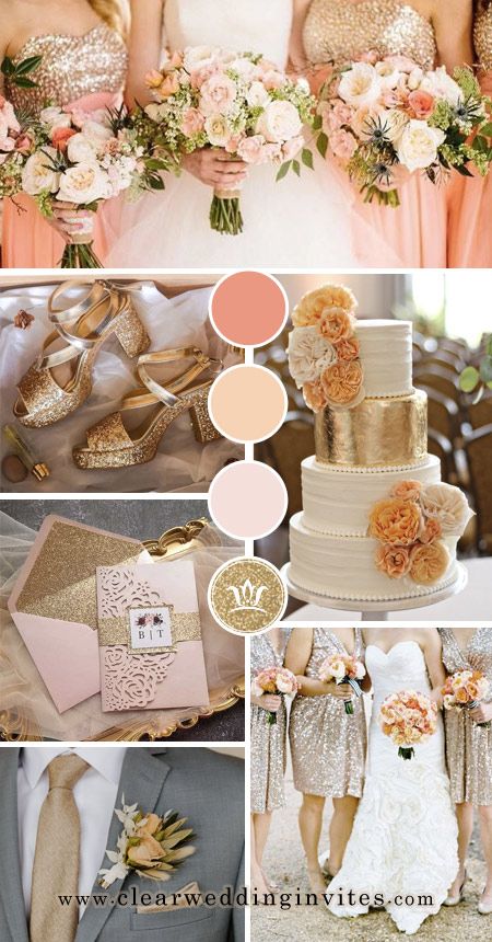 5 Great Blush and Orange Wedding Ideas to Get You Inspired – Clear Wedding Invites Peach Coral Blush Wedding, Peach Cream And Gold Wedding Decor, Light Pink And Coral Wedding, Salmon Color Wedding Ideas, Peach Quinceanera Decorations, Blush Pink And Orange Wedding, Pink Peach Champagne Wedding, Gold And Peach Wedding Decor, Apricot Crush Wedding Theme