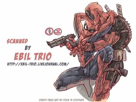 [KS!] Kiss Kiss! Bang Bang! - Spider-Man dj [Eng] - My Reading Manga Deadpool Y Spiderman, Deadpool X Spiderman, My Reading Manga, Superfamily Avengers, Reading Manga, Kiss Kiss Bang Bang, Deadpool And Spiderman, Deadpool Comic, Dead Pool