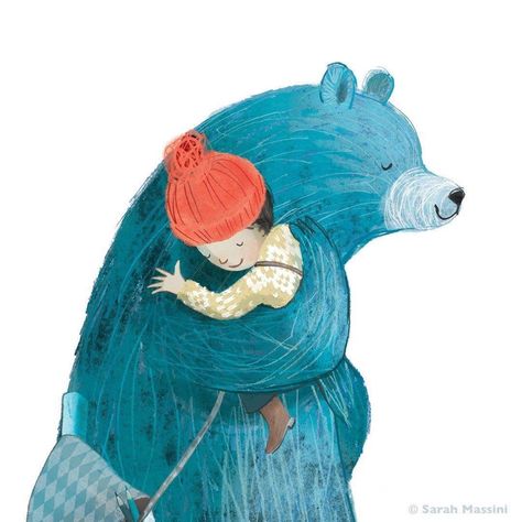 #Repost @sarah_massini・・・Bear hug.--- From THE BOY AND THE BEAR – a tale about friendship beautifully written by @corderoyt, published by @nosycrow, and currently an @johnlewisretail exclusive (link in their bio).--- #theboyandthebear #bearhug #magicofchildhood #bedtimestory #childrensbooks #picturebooks #christmasbooks #childrensillustration #booklover #readingwithkids #artoftheday #illustrationoftheday #instaart #childrenswritersguild #childrensbooks #booksforkids #kidlit #kidlitart #preschool Baby Boy Illustration, Hug Illustration, 동화 삽화, Boy Illustration, Blue Bear, Bear Illustration, 캐릭터 드로잉, Art Et Illustration, Bear Hug