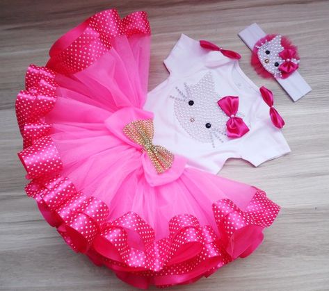 1st Birthday Girl Outfit Pink Tutu Birthday Outfit 1st | Etsy #1stbirthdaytutu #birthdaypinktutu #personalisedtutu #tutuset #birthdaytutudress #dotspinktutu #costumetutu #pinkbirthdayparty #hotpinktutu #hotpinkoutfit #cakesmashoutfit #kittytutuoutfit #pinktutuoutfit Hello Kitty Tutu, Hello Kitty Theme Party, Hello Kitty Dress, Hello Kitty Themes, Hello Kit, Pink Tutu, Birthday Girl Outfit, Tutu Outfits, 1st Birthday Outfits