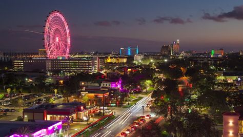 Orlando Florida Aesthetic, Orlando Florida City, Orlando Nightlife, Florida Aesthetic, Visit Orlando, East Coast Travel, City At Night, Florida City, Orlando City