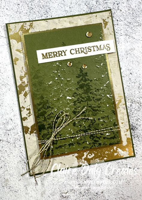 Peaceful Evergreen Cards, Stampin Up Evergreen Elegance Christmas Cards, Stampin’up Christmas Cards, Peaceful Evergreens Stampin’ Up!, Season Of Elegance Su, Su Season Of Elegance Dsp, Stampin Up Embossed Cards, Southridge Studio Laura Seki Cards, Stampin Up Painted Trees Embossing Folder