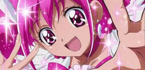 Smile Precure Year Book! - ~Thank You~ - Wattpad Miyuki Hoshizora, Glitter Force Characters, Glitter Lucky, Happy Movie, Glitter Gif, Happy Eyes, Smile Precure, Happy Images, Mahō Shōjo