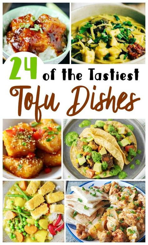 24 Best easy & healthy tofu recipes - Looking for a quick & healthy meal for lunch or dinner? Try these tasty, simple tofu recipes that will convert you to a fanatic of this meatless protein. #tofu #tofurecipes #easyhealthyrecipes Simple Tofu Recipes, Healthy Tofu Recipes, Protein Dinner Ideas, Meatless Protein, Recipes Using Tofu, Firm Tofu Recipes, Tofu Dinner Recipes, Best Tofu Recipes, Tofu Recipes Healthy