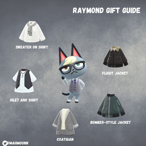 Raymond Gift Guide, Gift Guide Acnh, Gift Guide Animal Crossing, Rosie Animal Crossing, Hee Man, Animal Crossing Guide, Animal Crossing Qr Codes Clothes, Qr Codes Animal Crossing, Animal Crossing Characters