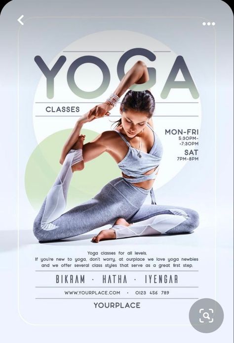 Yoga Poster Design, Yoga Marketing, Flyer Dj, Yoga Flyer, Posters Conception Graphique, Fitness Flyer, Desain Ui, Gym Poster, Yoga Branding