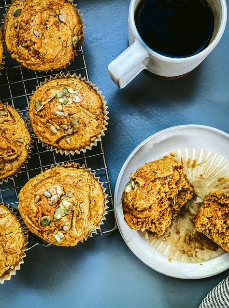 Carrot & Turmeric Buttermilk Muffins - Dishing Up the Dirt Carrots Muffins, Muffins With Buttermilk, Buttermilk Muffins, Big Cup Of Coffee, Carrot Muffins, Healthy Muffin Recipes, Fall Morning, A Ray Of Sunshine, Weekend Breakfast